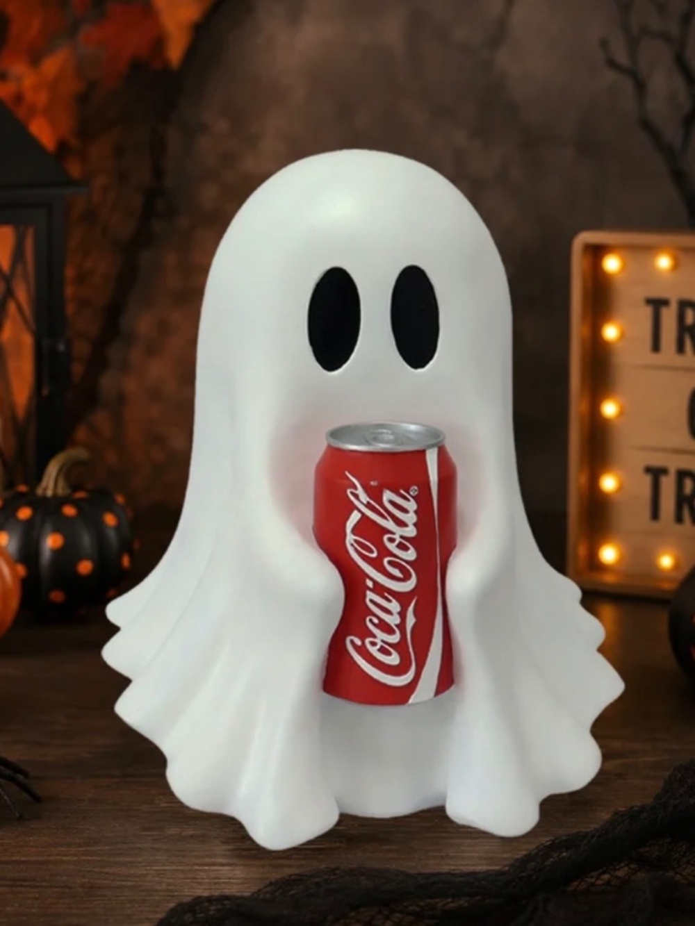 2026 Brand New TikTok Viral Ghost Holding Coke Can - Picture 2 of 6